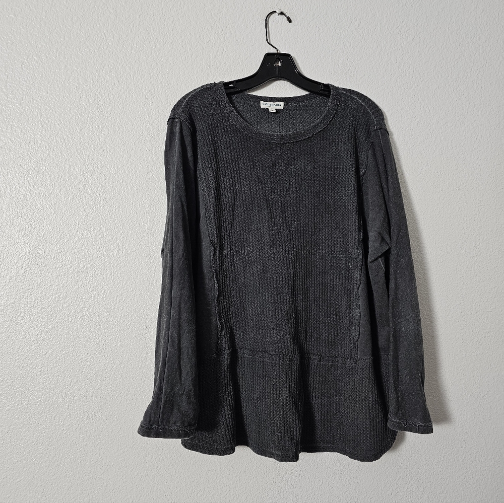 Black Long Sleeve Top Sz L